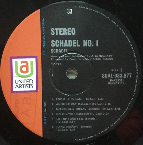 Schadel : Schadel No.1 (LP)