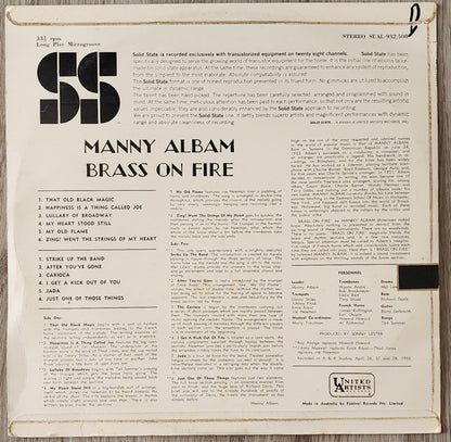 Manny Albam : Brass On Fire (LP, Album)