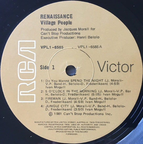 Village People : Renaissance (LP, Album)