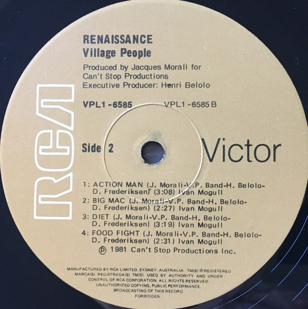 Village People : Renaissance (LP, Album)