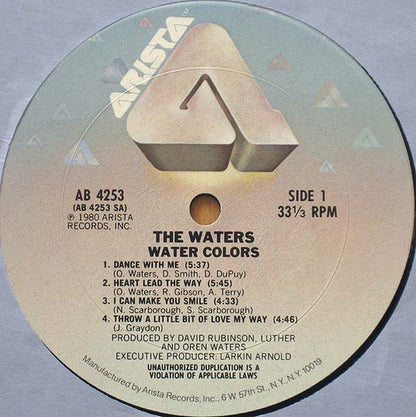 The Waters : Watercolors (LP, Album, San)