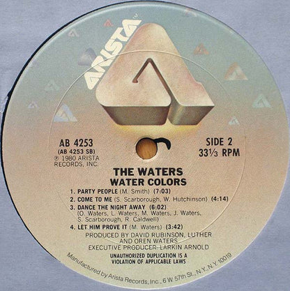 The Waters : Watercolors (LP, Album, San)