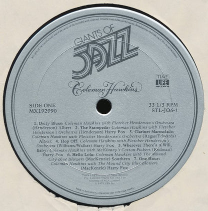 Coleman Hawkins : Giants Of Jazz: Coleman Hawkins (3xLP, Comp + Box)