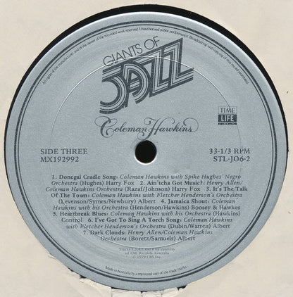 Coleman Hawkins : Giants Of Jazz: Coleman Hawkins (3xLP, Comp + Box)