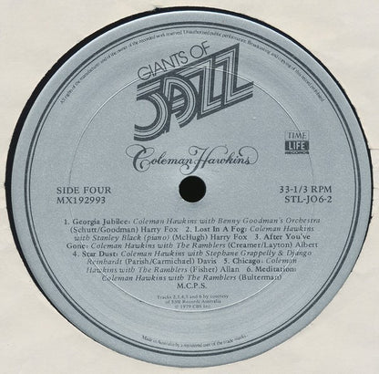 Coleman Hawkins : Giants Of Jazz: Coleman Hawkins (3xLP, Comp + Box)