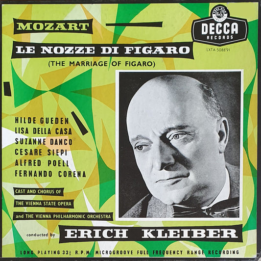 Wolfgang Amadeus Mozart, Cesare Siepi, Lisa Della Casa, Hilde Güden, Fernando Corena, Wiener Philharmoniker, Suzanne Danco, Alfred Poell, Erich Kleiber : Le Nozze Di Figaro (The Marriage Of Figaro) (4xLP, Mono + Box)
