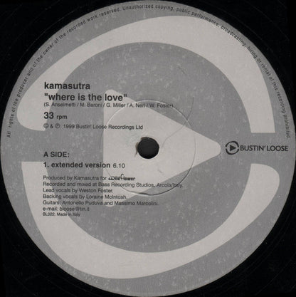 Kamasutra : Where Is The Love (12")