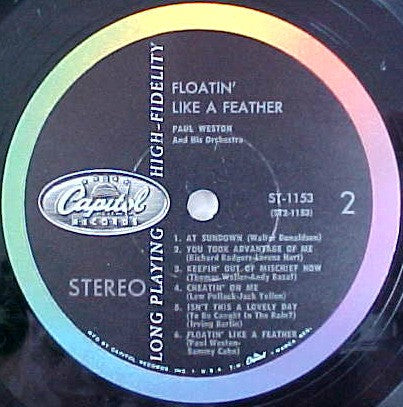Paul Weston (2) : Floatin' Like A Feather (LP, Album)