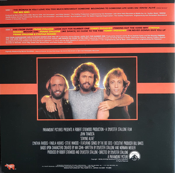 Various : Staying Alive (The Original Motion Picture Soundtrack) (LP, Album)