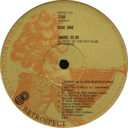 Quintette Du Hot Club De France : Swing '35-'39 (LP, Comp, Mono, Club)