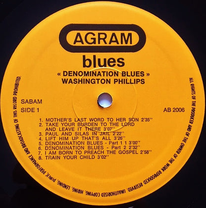 Washington Phillips : Denomination Blues (LP, Comp, RM)