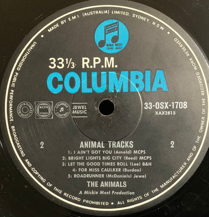 The Animals : Animal Tracks (LP, Album, Mono)
