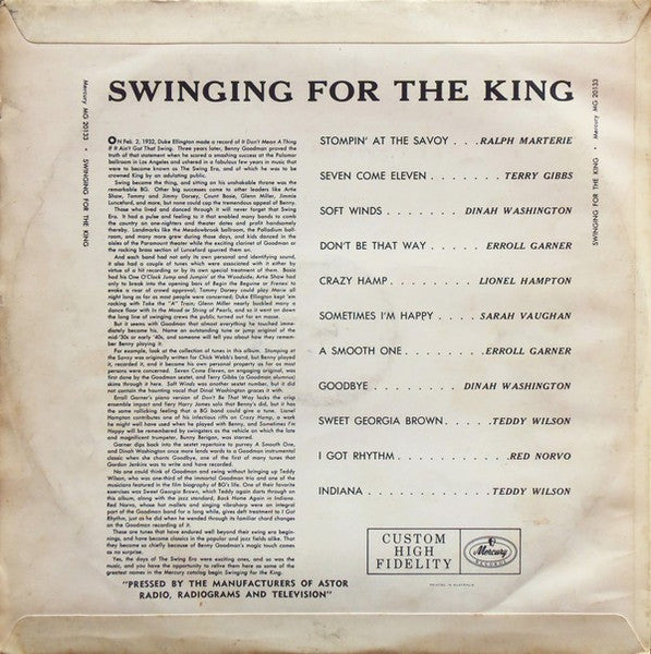 Various : Swinging For The King (LP, Album, Comp)