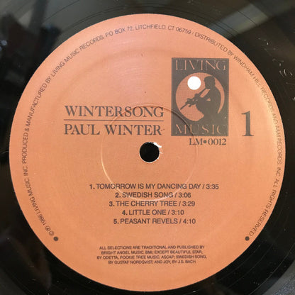 Paul Winter (2) : Wintersong (Tomorrow Is My Dancing Day) (LP, Album, She)