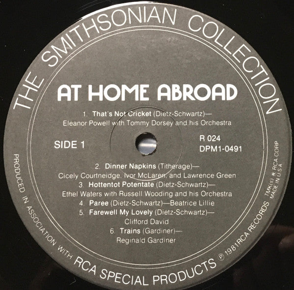 Schwartz & Dietz : At Home Abroad  (LP)