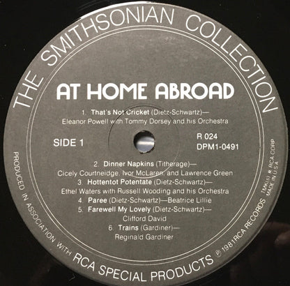 Schwartz & Dietz : At Home Abroad  (LP)