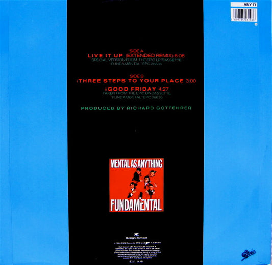 Mental As Anything : Live It Up (12", Single)