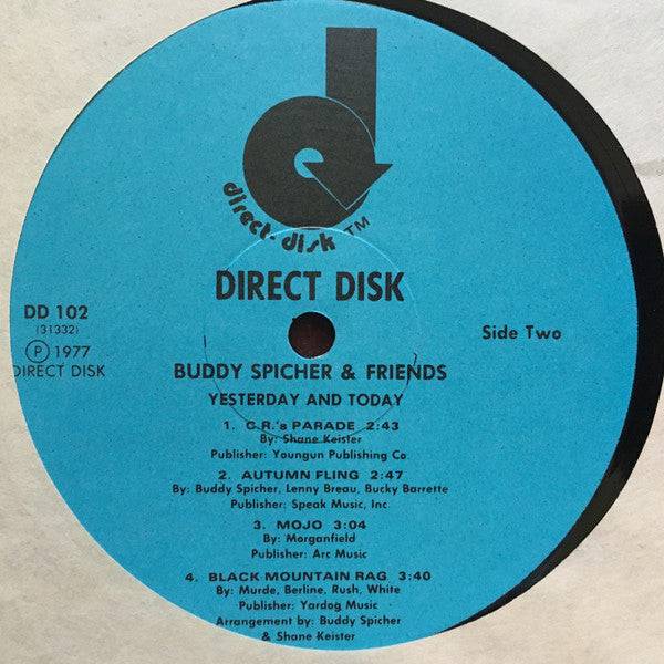 Buddy Spicher : Yesterday And Today (LP, Ltd, Num, S/Edition, Blu)