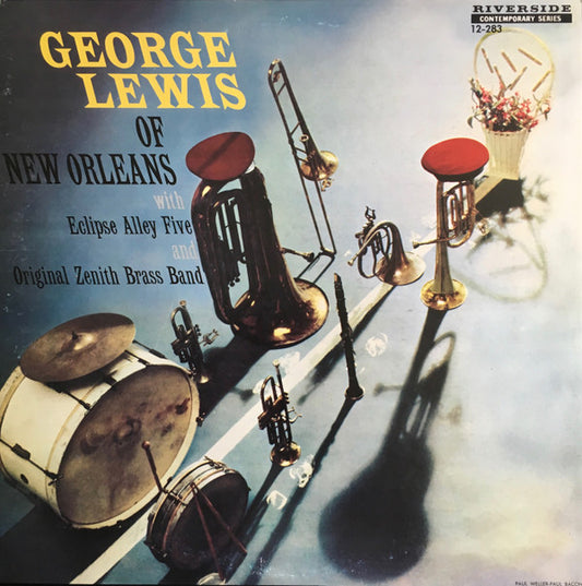 George Lewis (2) With Eclipse Alley Five And The Original Zenith Brass Band : George Lewis Of New Orleans (LP, Comp, Mono, RE)
