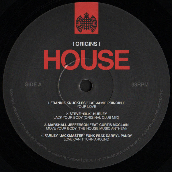 Various : [ Origins ] House (2xLP, Comp)