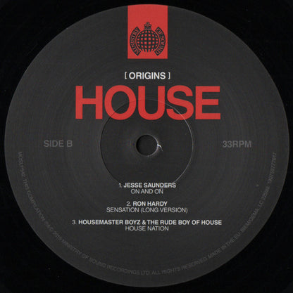 Various : [ Origins ] House (2xLP, Comp)