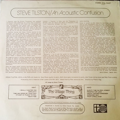 Steve Tilston : An Acoustic Confusion (LP, Album)