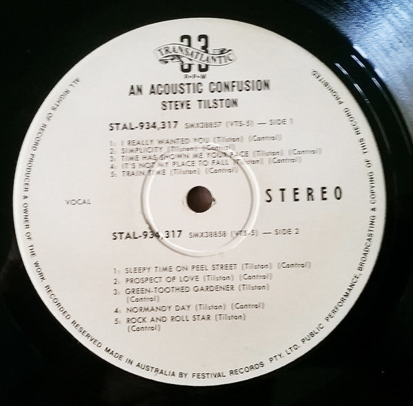 Steve Tilston : An Acoustic Confusion (LP, Album)