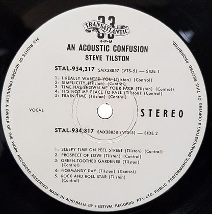 Steve Tilston : An Acoustic Confusion (LP, Album)