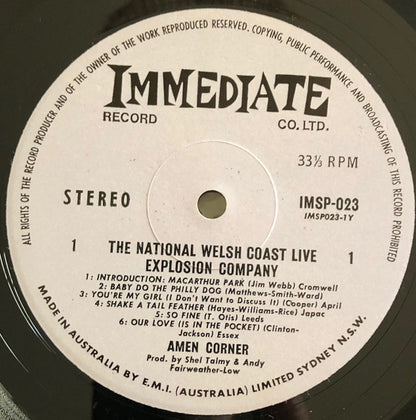 Amen Corner : The National Welsh Coast Live Explosion Company (LP)