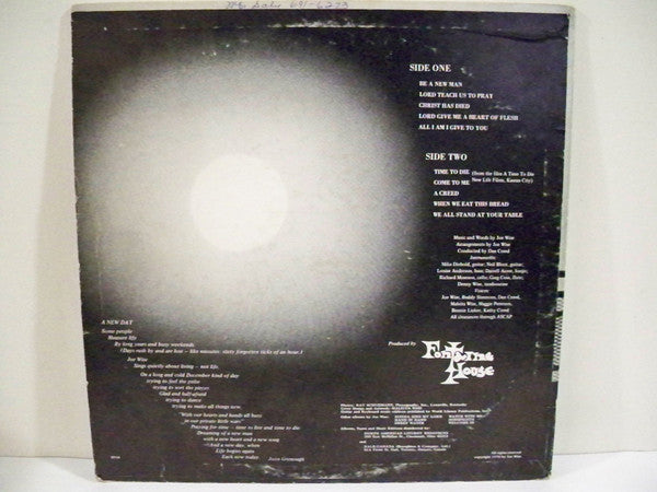 Joe Wise (3) : A New Day (LP, Album)
