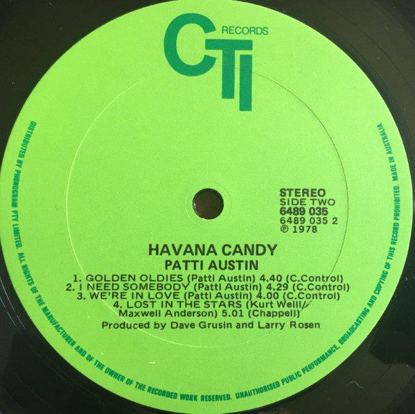 Patti Austin : Havana Candy (LP, Album)