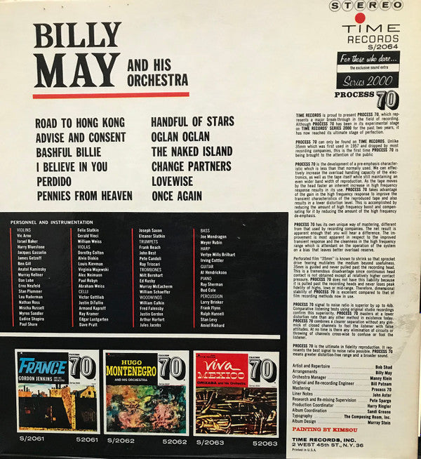 Billy May And His Orchestra : Billy May - 70 (LP, Album)