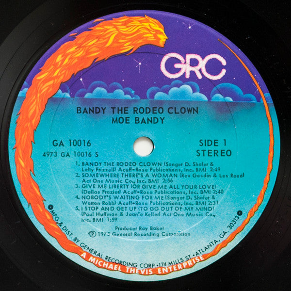Moe Bandy : Bandy The Rodeo Clown (LP, Album)