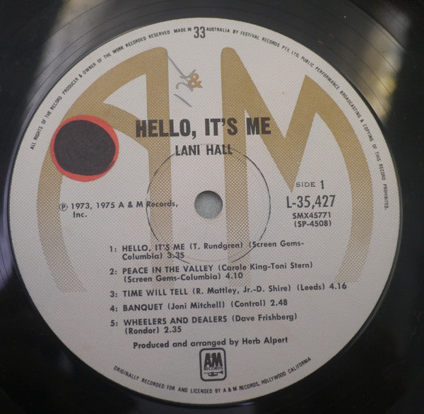 Lani Hall : Hello It's Me (LP, Album)