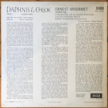 Ansermet*, Ravel*, L'Orchestre De La Suisse Romande With Les Choeurs De La Radio Romande (Lausanne)* : Daphnis & Chloë Complete Ballet (LP)