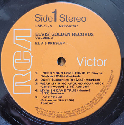 Elvis Presley : 50,000,000 Elvis Fans Can't Be Wrong (Elvis' Gold Records, Vol. 2) (LP, Comp)