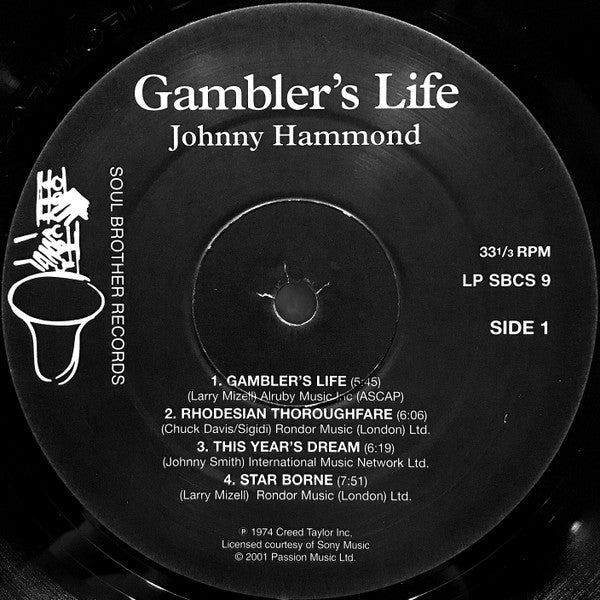 Johnny Hammond : Gambler's Life (LP, RE)