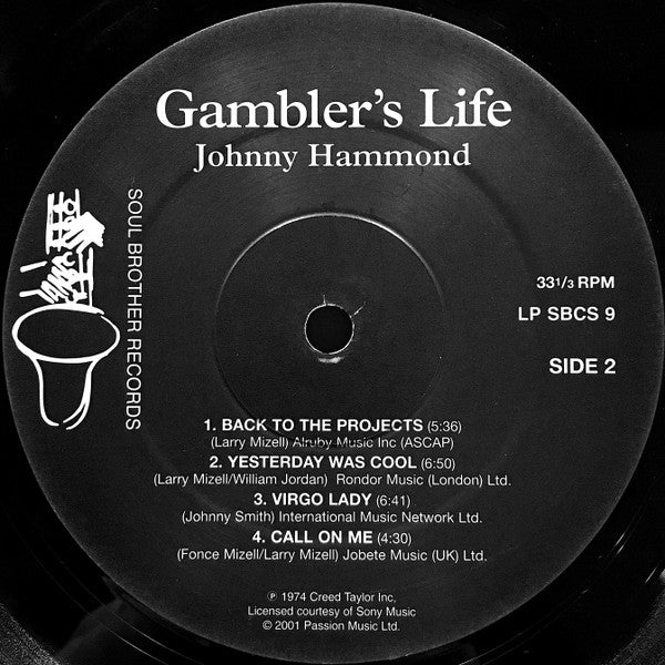 Johnny Hammond : Gambler's Life (LP, RE)