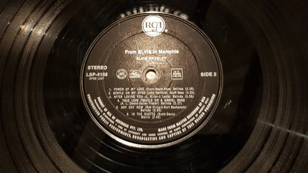 Elvis* : From Elvis In Memphis (LP, Album, Bla)