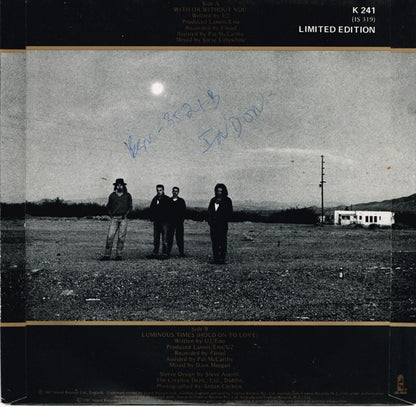 U2 : With Or Without You (7", Single, Ltd)