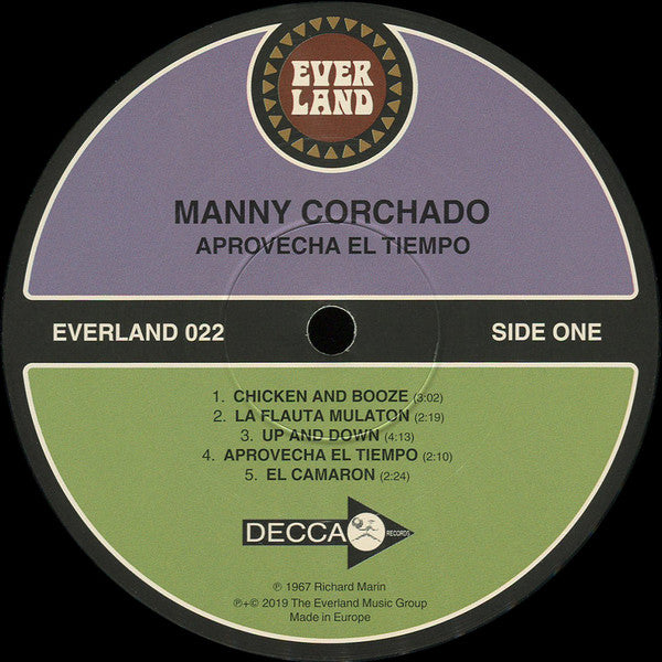 Manny Corchado And His Orchestra Featuring Tito Jimenez : Aprovecha El Tiempo (LP, Album, RE)