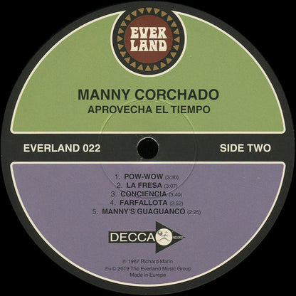 Manny Corchado And His Orchestra Featuring Tito Jimenez : Aprovecha El Tiempo (LP, Album, RE)