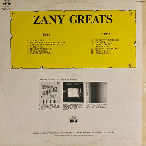 Various : Zany Greats By The International Chart Busters (LP)