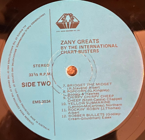 Various : Zany Greats By The International Chart Busters (LP)