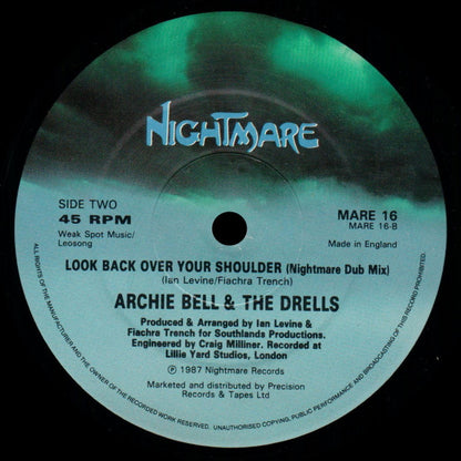 Archie Bell & The Drells : Look Back Over Your Shoulder (12")