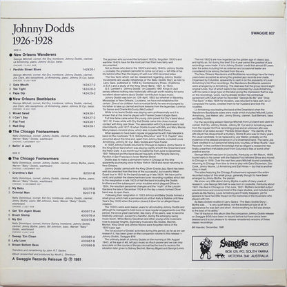 Johnny Dodds : 1926-1928 (LP, Comp)