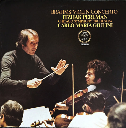Johannes Brahms, Itzhak Perlman, Chicago Symphony Orchestra, Carlo Maria Giulini : Violin Concerto (LP, Quad)