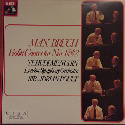 Max Bruch — Yehudi Menuhin - London Symphony Orchestra, Sir Adrian Boult : Violin Concerto No.1 In G Minor, Op.26 / Violin Concerto No.2 In D Minor, Op.44 (LP)