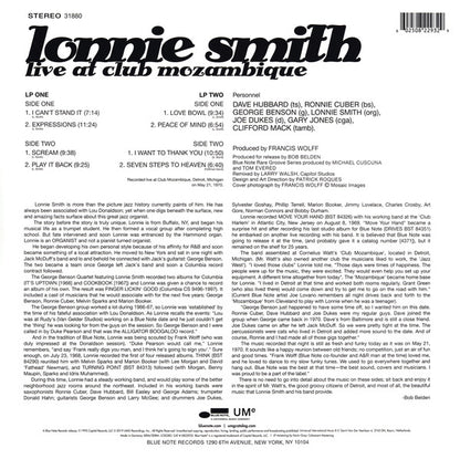 Lonnie Smith : Live At Club Mozambique (2xLP, Album, RE, 180)