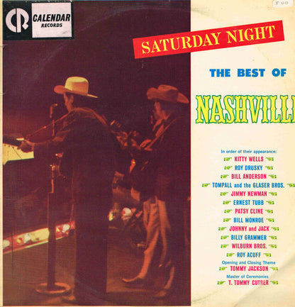 Various : Saturday Night - The Best Of Nashville (LP, Comp, Mono)